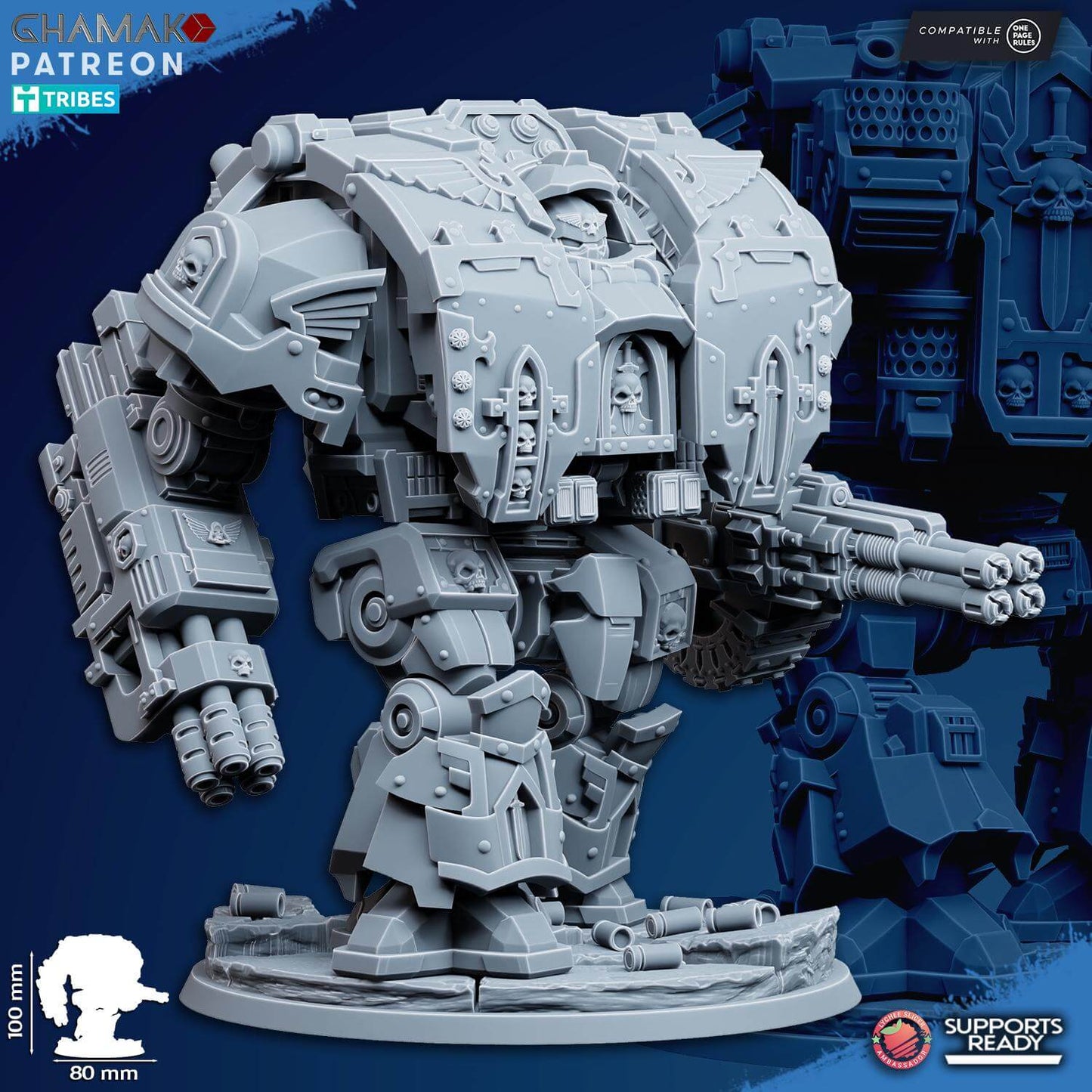 Venerable War-Hulk - Grimdark Void Marines Ghamak Miniatures