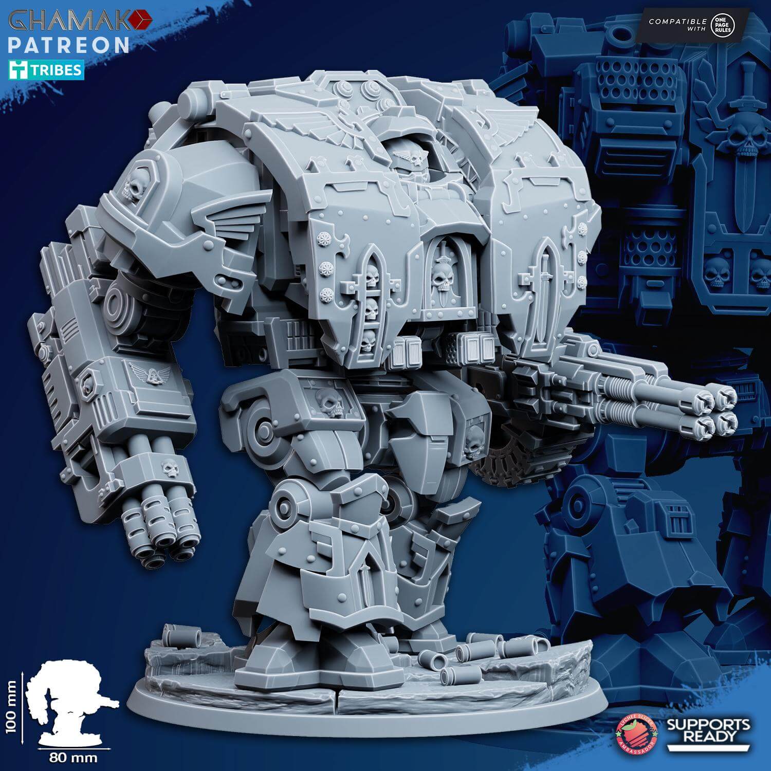 Venerable War-Hulk - Grimdark Void Marines Ghamak Miniatures
