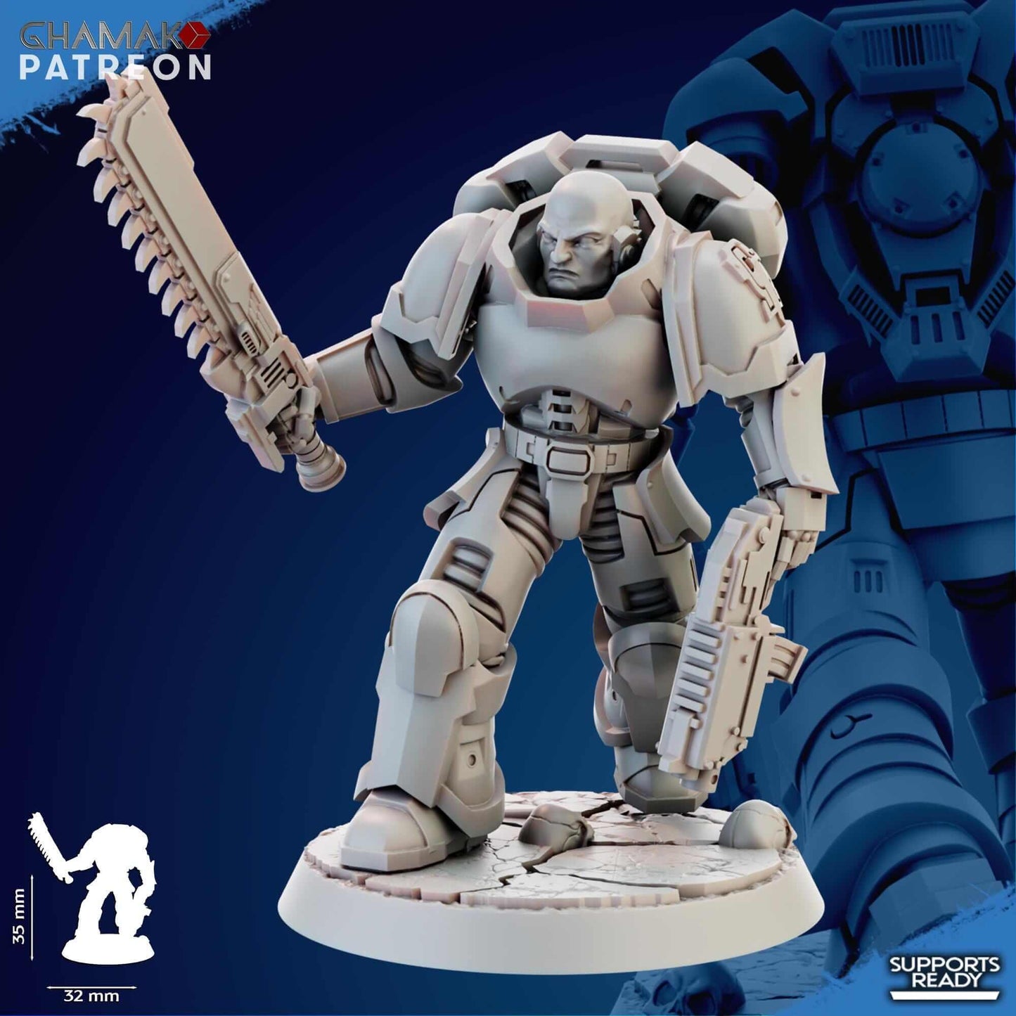 Imperator's Assault Militum - Ghamak Miniatures Grimdark Void Marines