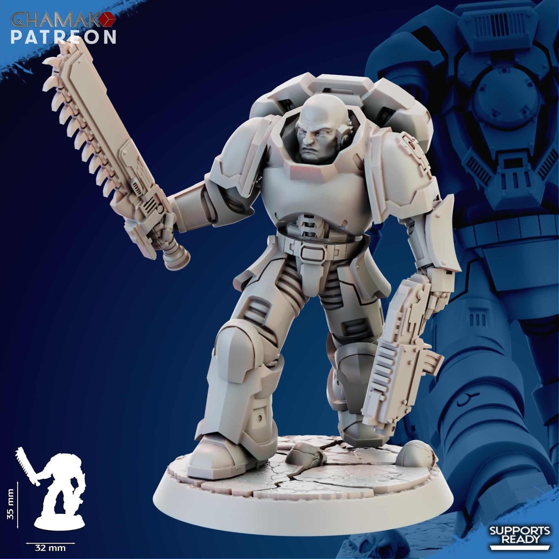 Imperator's Assault Militum - Ghamak Miniatures Grimdark Void Marines