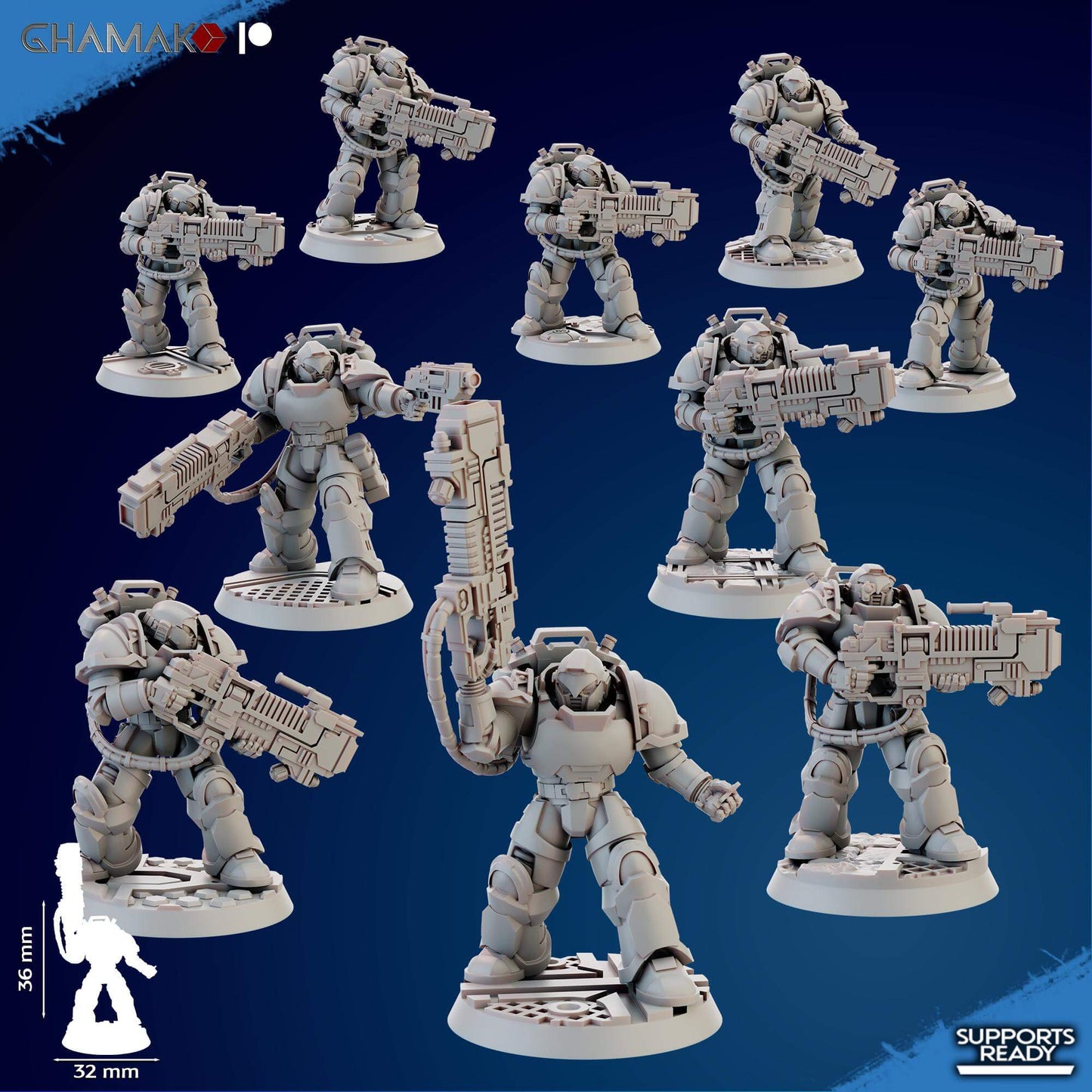 Plasma Devastator Squad - Ghamak Miniatures Grimdark