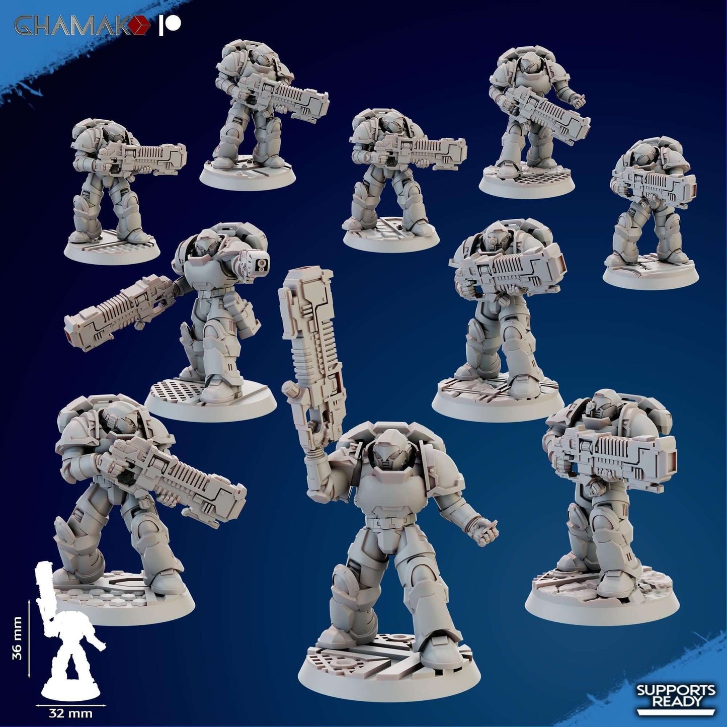 Plasma Devastator Squad - Ghamak Miniatures Grimdark