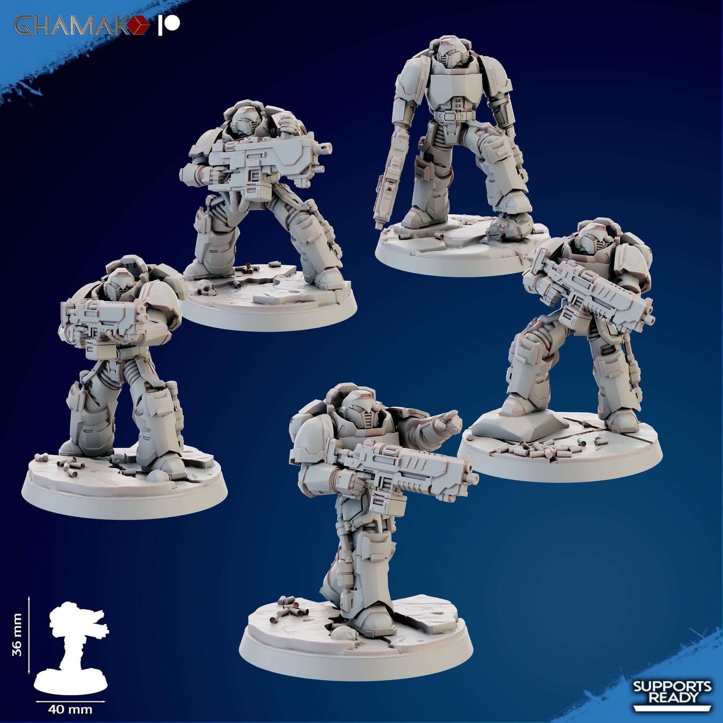 Imperators Heavy Militum Squad - Ghamak Miniatures Grimdark