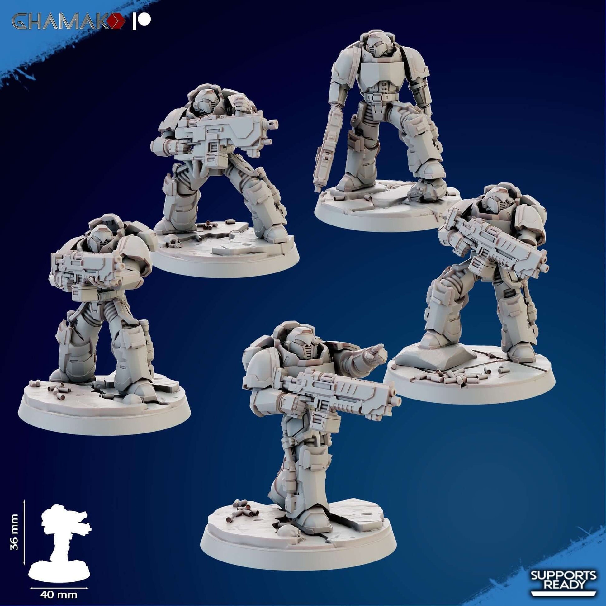 Imperators Heavy Militum Squad - Ghamak Miniatures Grimdark