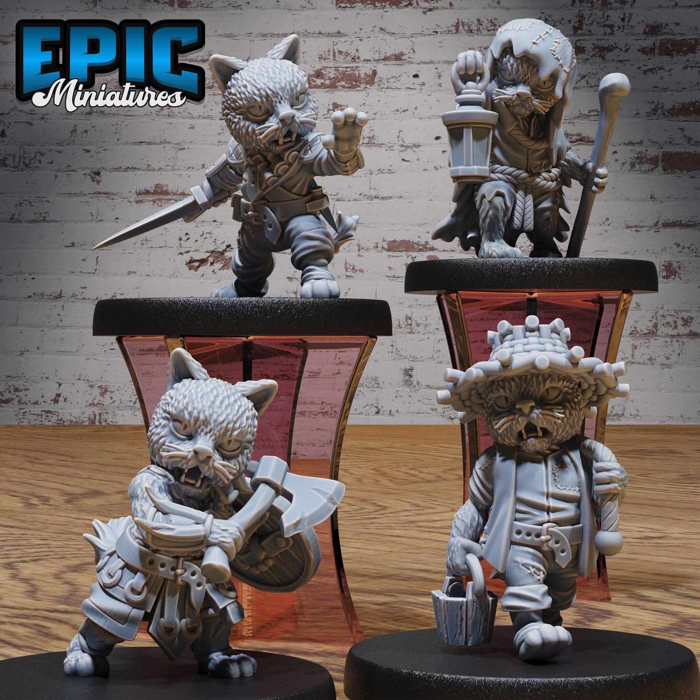 Cat Folk Tribe Tabaxi - D&D Epic Miniatures   and Dragons