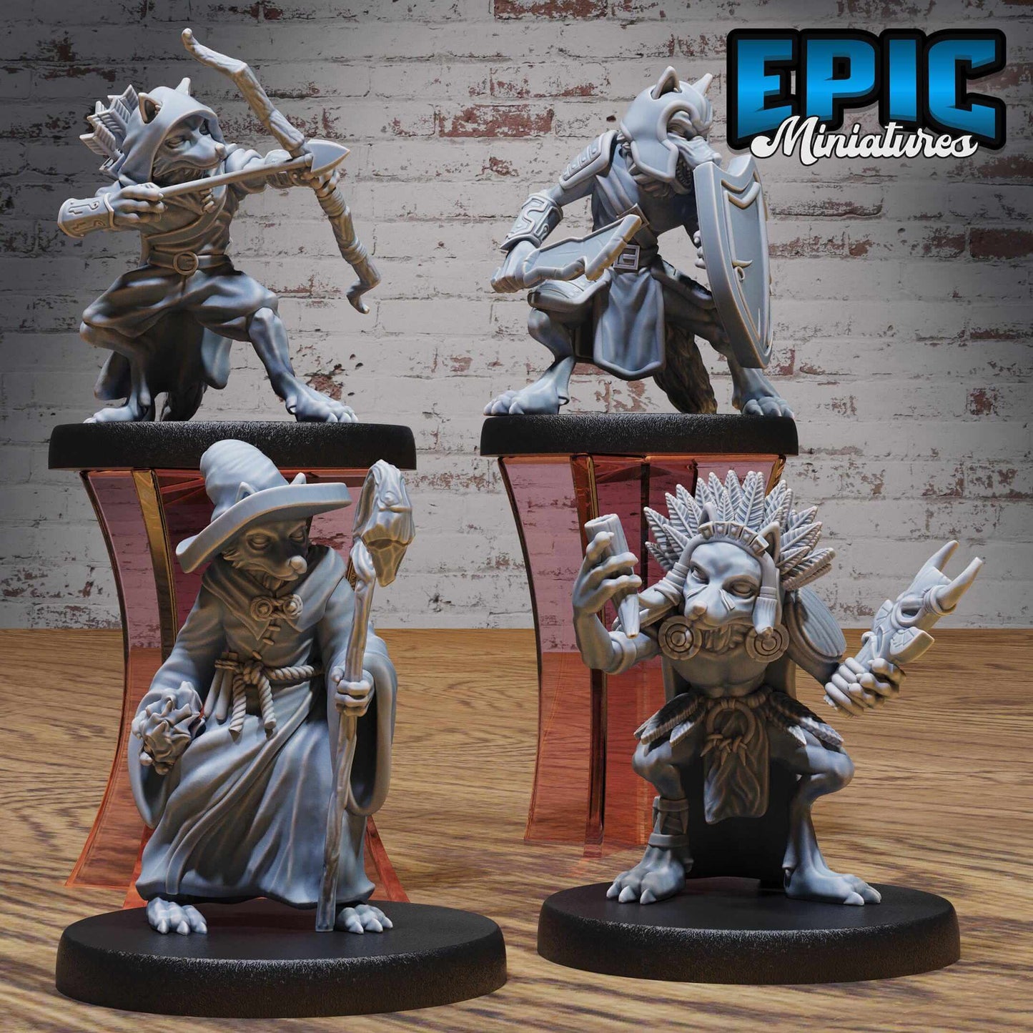 Fox(Kitsune) Folk Tribe - D&D Epic Miniatures 
