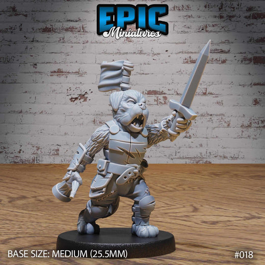 Dog Folk Tribe 2 - Epic Miniatures - Dungeons and Dragons