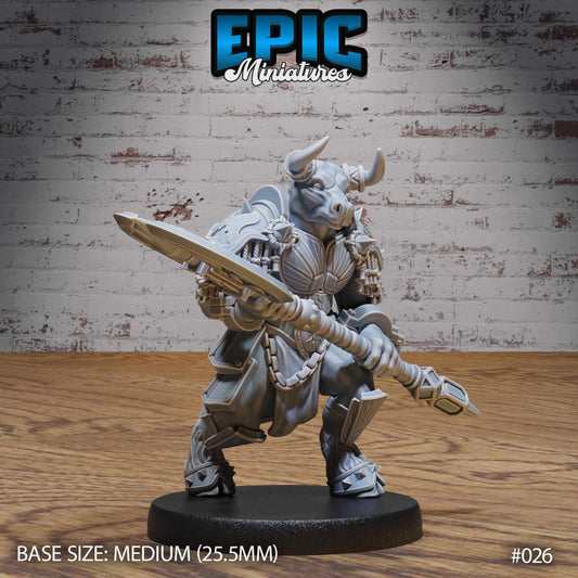 Minotaur Folk Tribe - Epic Miniatures - Dungeons and Dragons