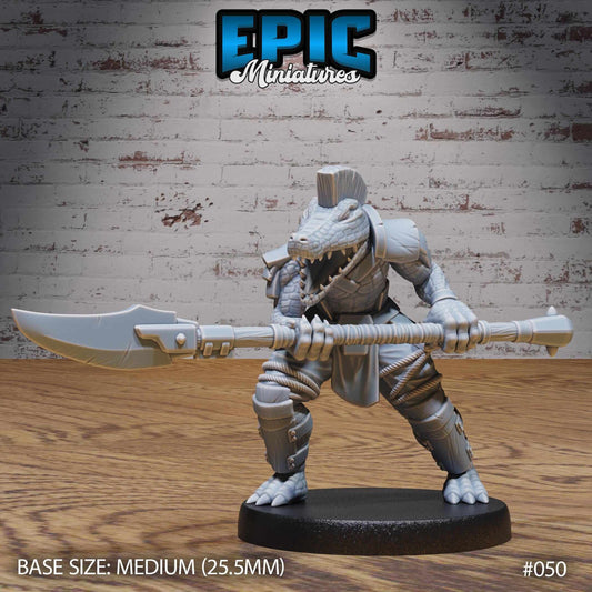 Alligator Folk Tribe - D&D Epic Miniatures   and Dragons