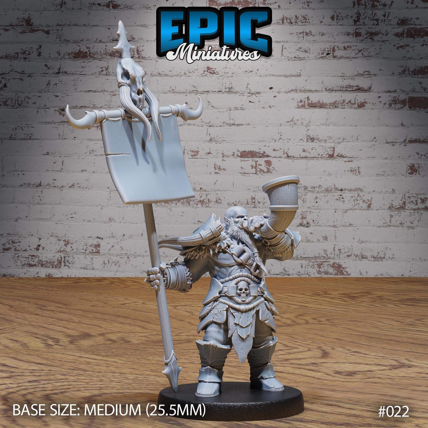 Orc Bannerman - Epic Miniatures - Dungeons and Dragons