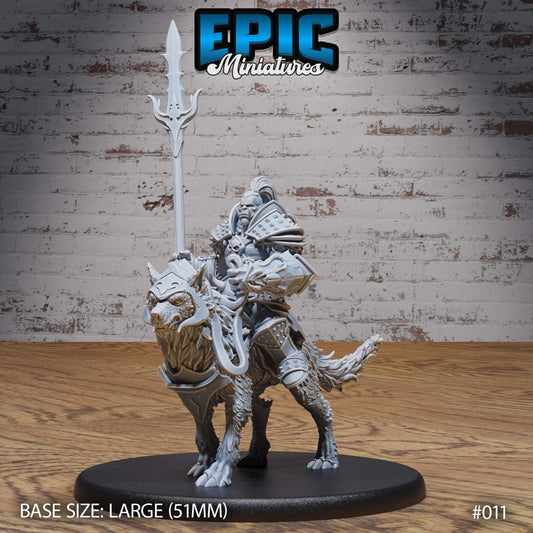 Orc Wolf Riders - Epic Miniatures - Dungeons and Dragons