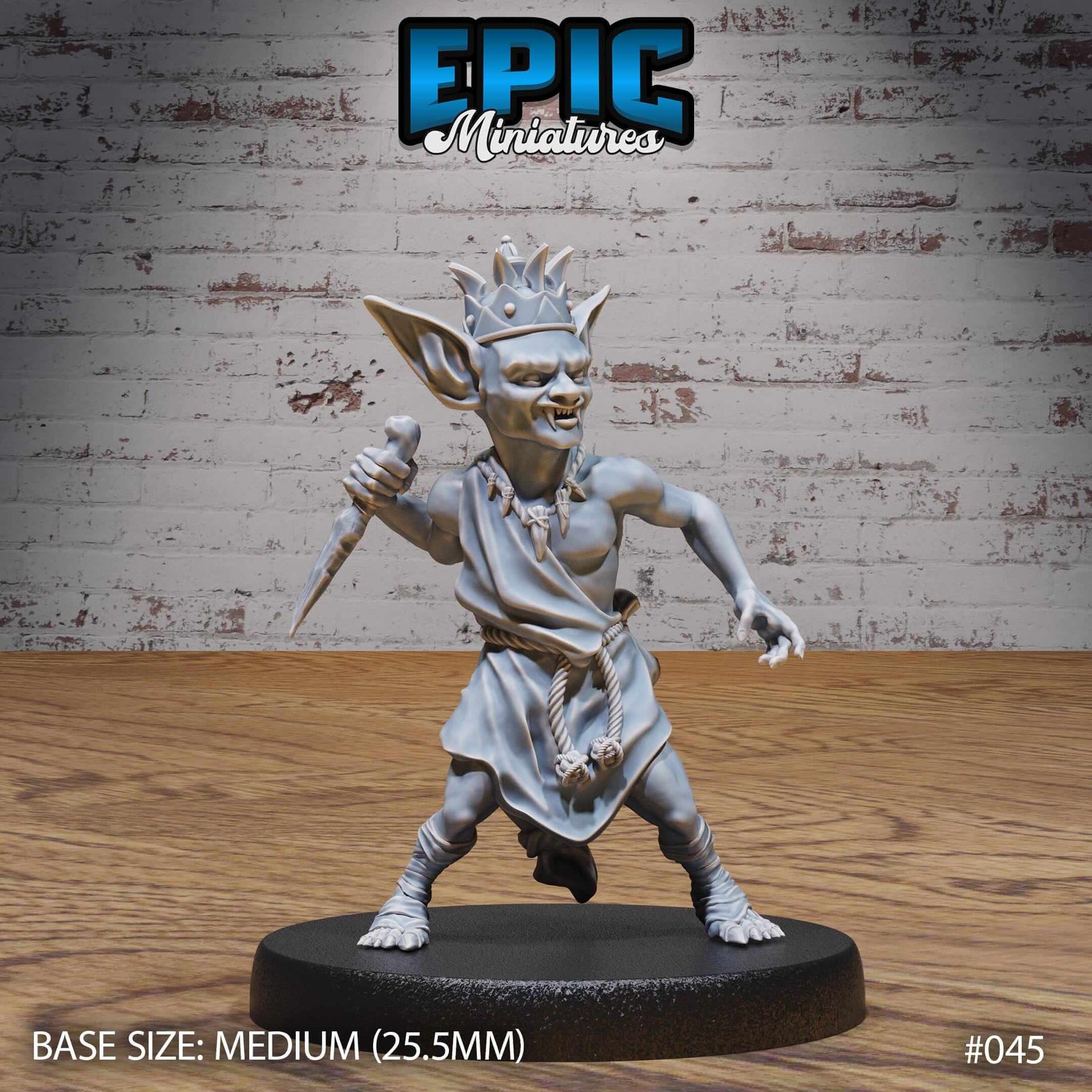 Goblin Tribe King - D&D Epic Miniatures   and Dragons