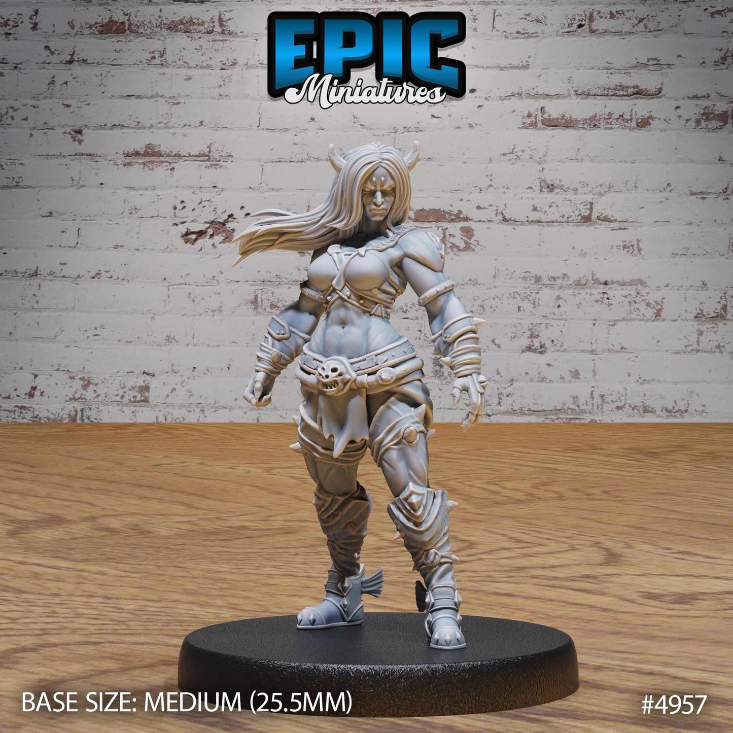 Half-Orc Tiefling Female - D&D Epic Miniatures   and Dragons