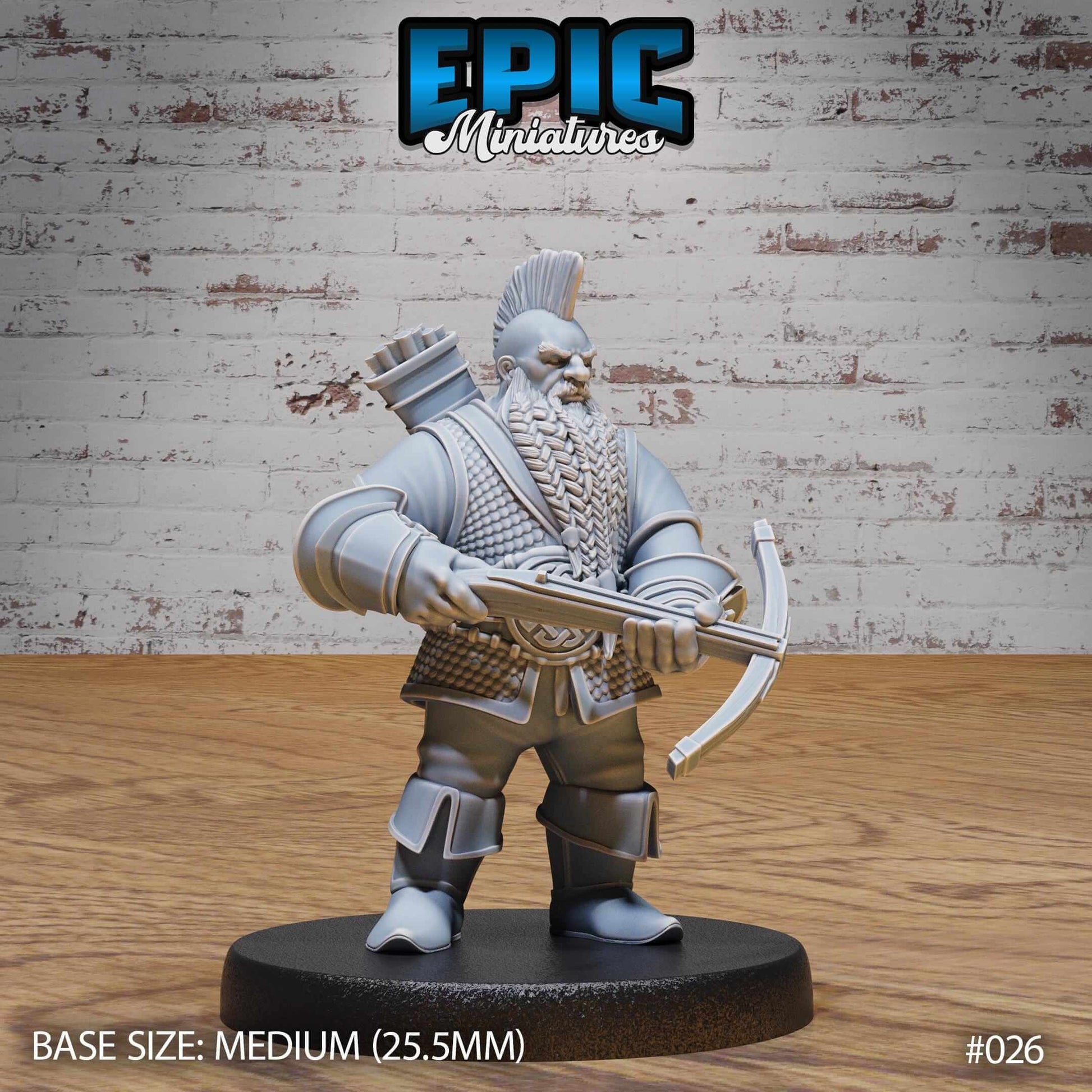 Dwarf with Crossbow - D&D Epic Miniatures   and Dragons