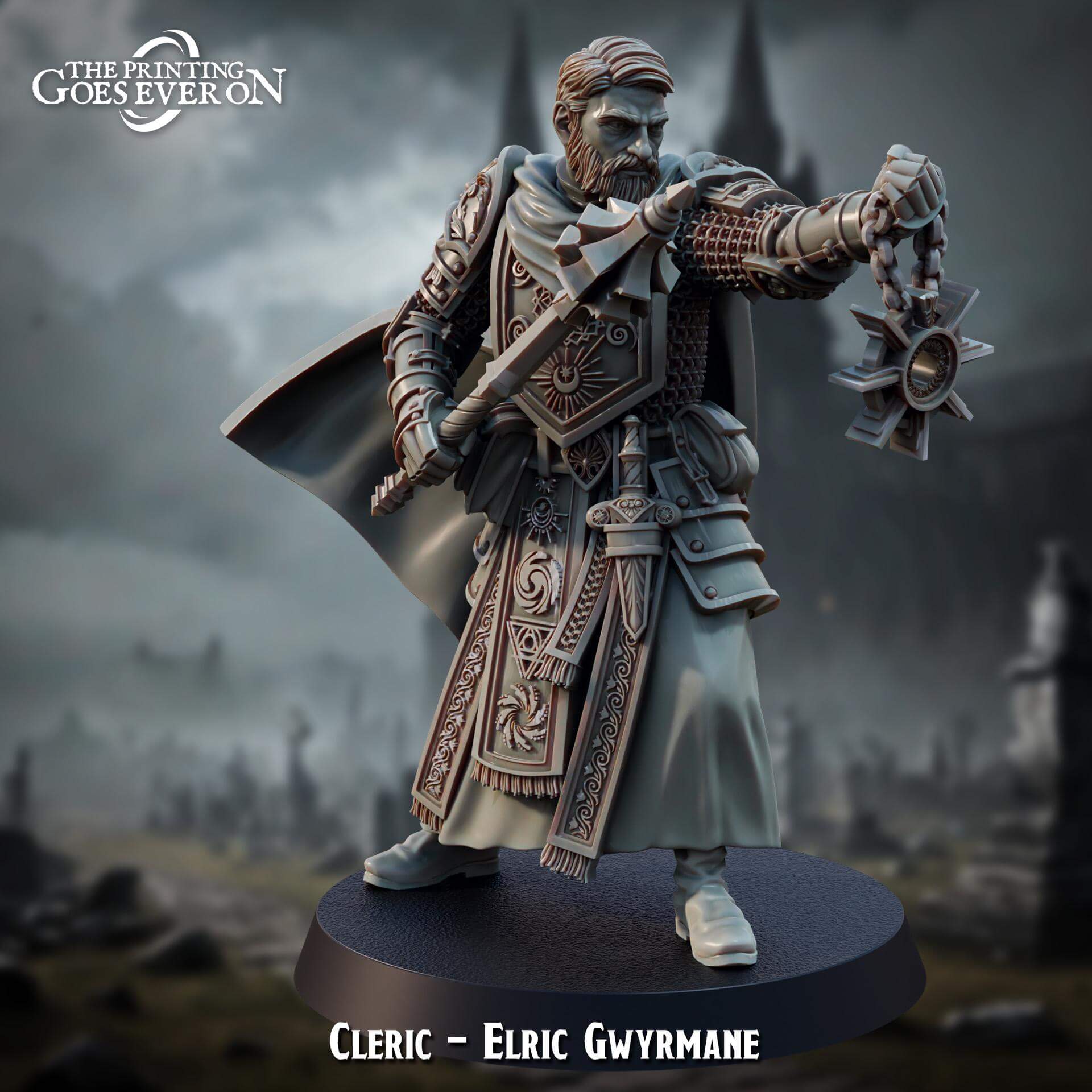 Elric Gwyrmane Cleric - Hunt Beyond the Grave - The Printing Goes Ever On