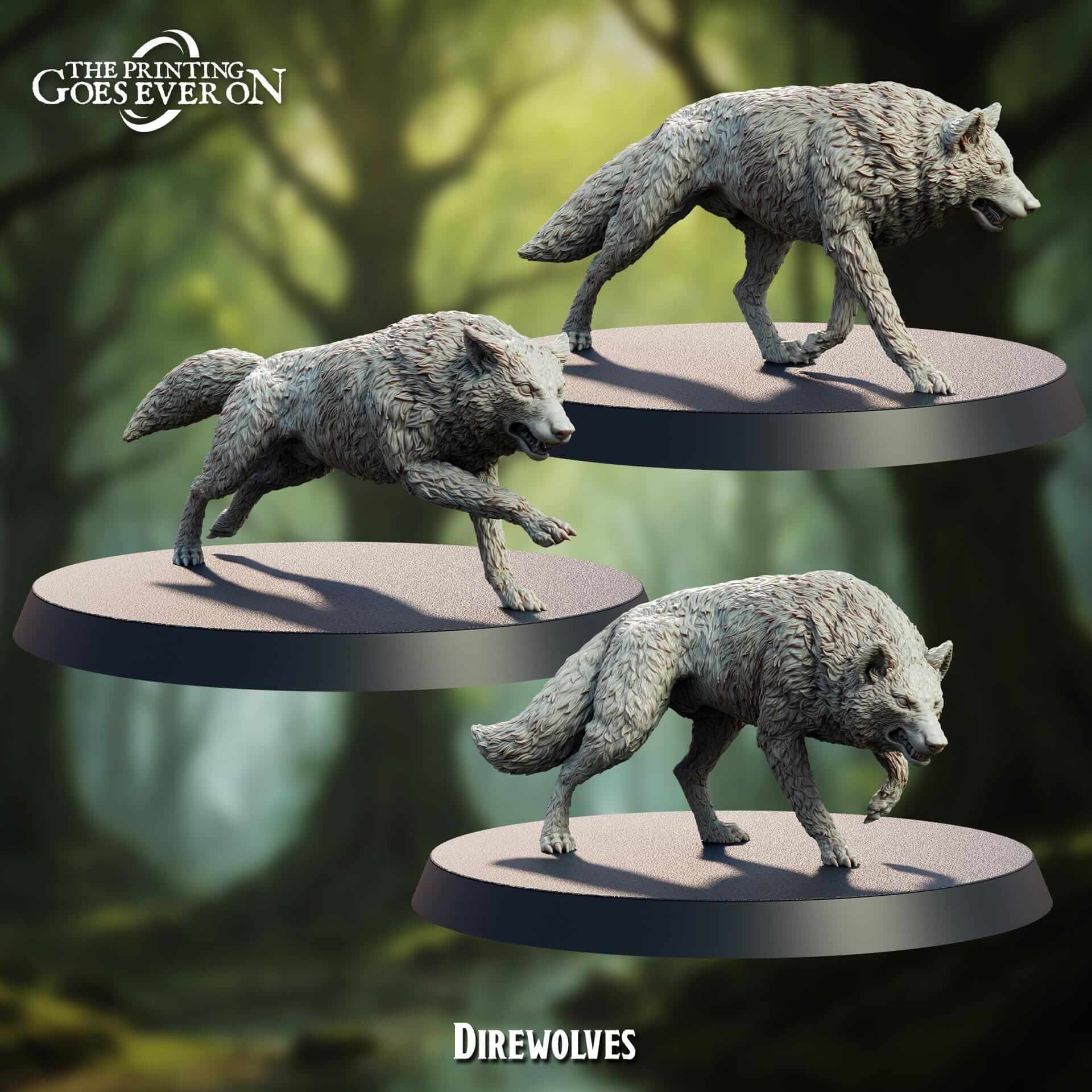 Direwolves - Heart of the Forest - The Printing Goes Ever On