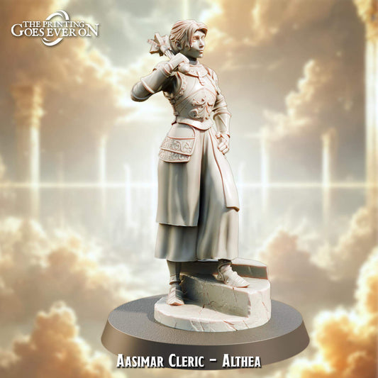 Althea Aasimar Cleric - Rift Riders - The Printing Goes Ever On