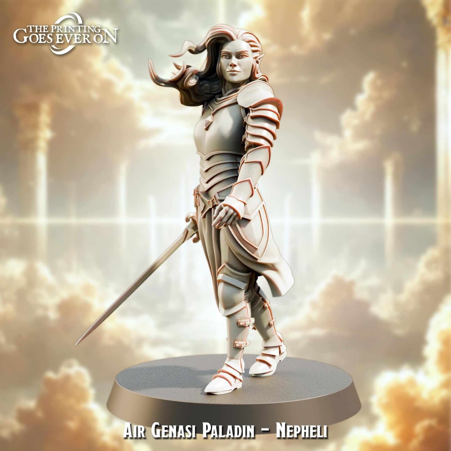 Nepheli Air Genasi Paladin - Rift Riders - The Printing Goes Ever On
