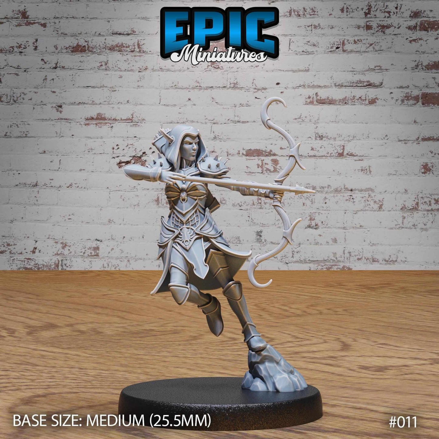 Dark Elf - Drow - Fire Archer - D&D Epic Miniatures   and Dragons