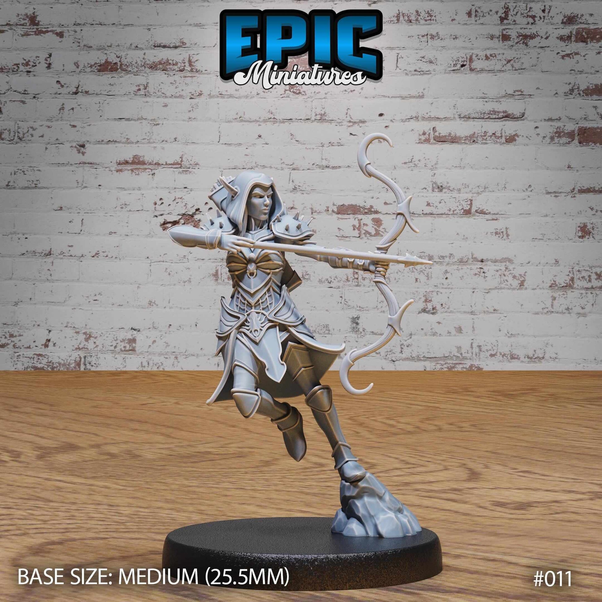Dark Elf - Drow - Fire Archer - D&D Epic Miniatures   and Dragons