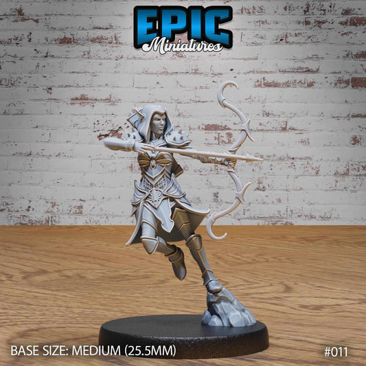 Dark Elf - Drow - Fire Archer - D&D Epic Miniatures   and Dragons