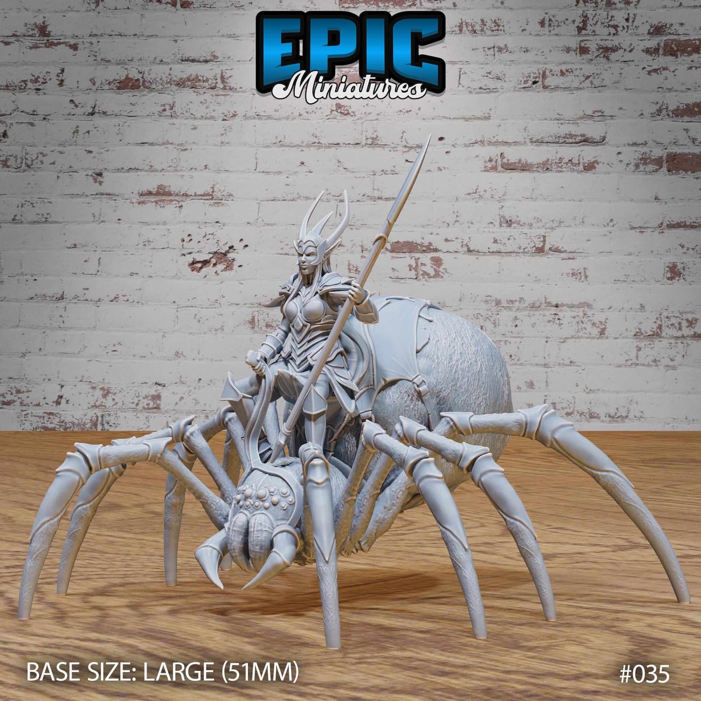 Dark Elf - Drow - Spider Rider - D&D Epic Miniatures   and Dragons