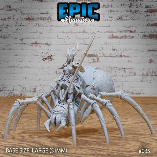 Dark Elf - Drow - Spider Rider - D&D Epic Miniatures   and Dragons