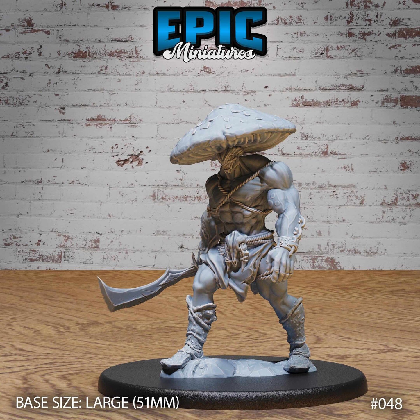 Mushroom Folk Barbarian - Epic Miniatures - Dungeons and Dragons