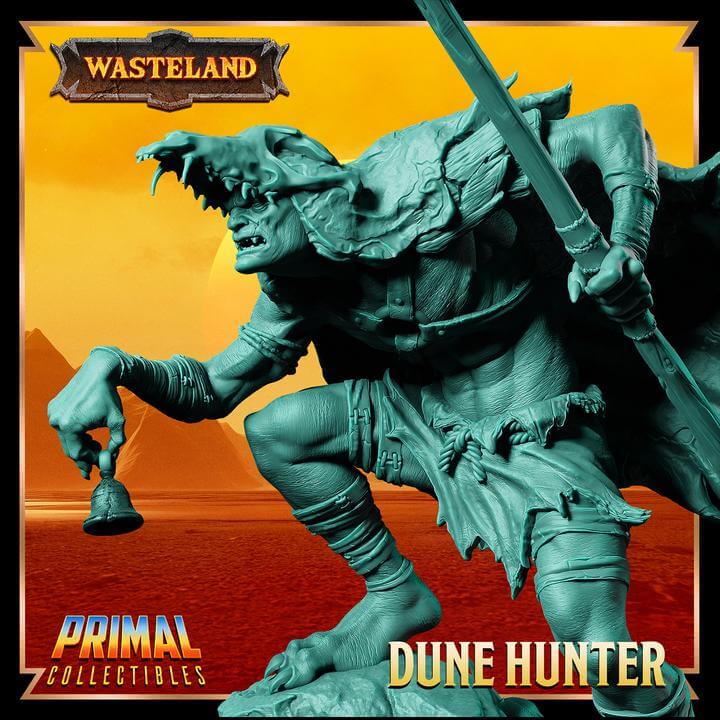 Dune Hunter Wasteland 3D Printed Resin RPG/Tabletop/Boardgames Miniature Primal Collectibles