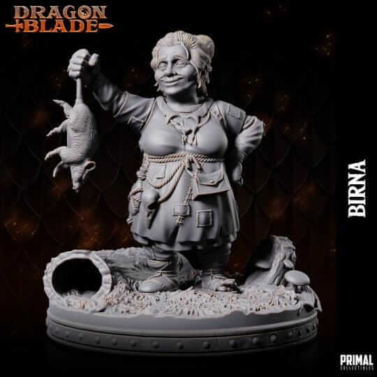 Birna - Dwarf - Dragonblade Masters of Dungeons Quest 3D Printed Resin RPG/Tabletop/Boardgames Miniature Primal Collectibles