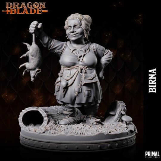 Birna - Dwarf - Dragonblade Masters of Dungeons Quest 3D Printed Resin RPG/Tabletop/Boardgames Miniature Primal Collectibles
