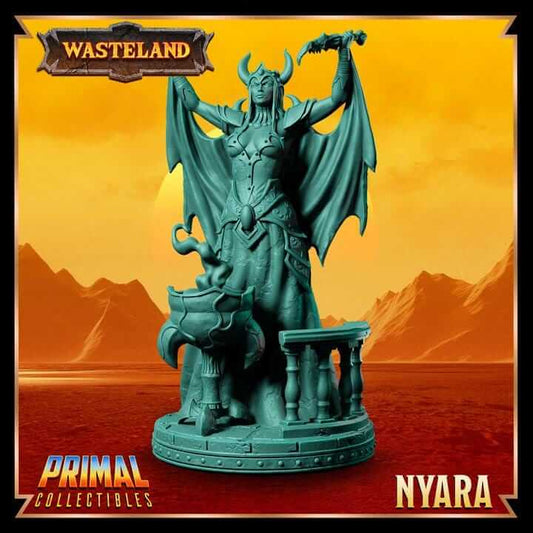 Sorcerer Queen - Nyara - Wasteland 3D Printed Resin RPG/Tabletop/Boardgames Miniature Primal Collectibles