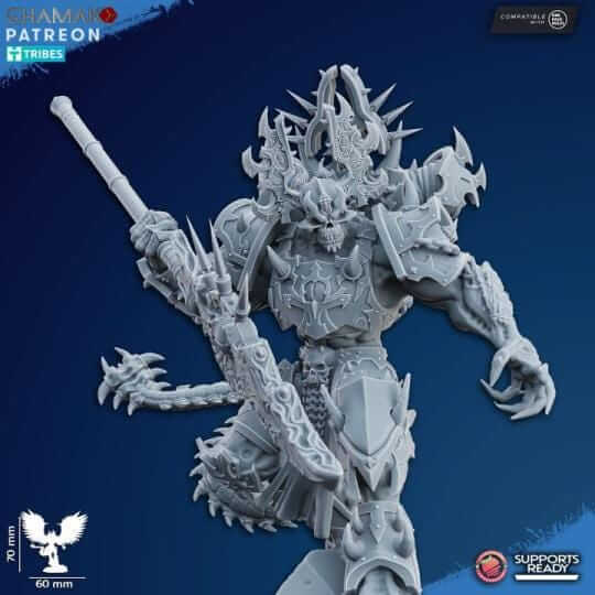 Demonic Possessed Warlock - Grimdark Void Marine -Ghamak Miniatures