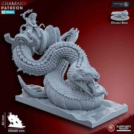 God-Prince on Snake Kings of the lost Tomb - Miniatures by Ghamak