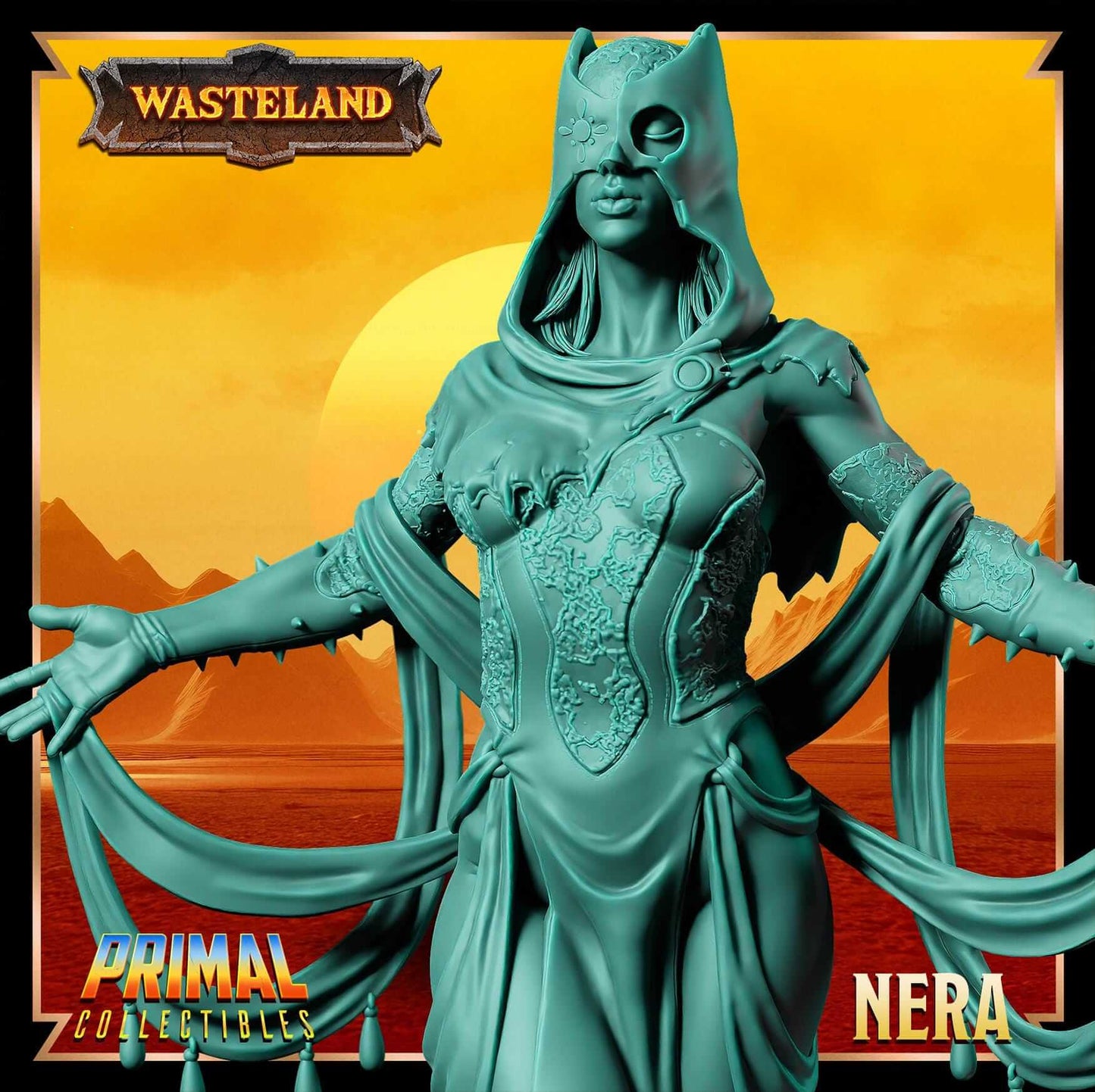 Nera Psionics - Wasteland 3D Printed Resin RPG/Tabletop/Boardgames Miniature Primal Collectibles