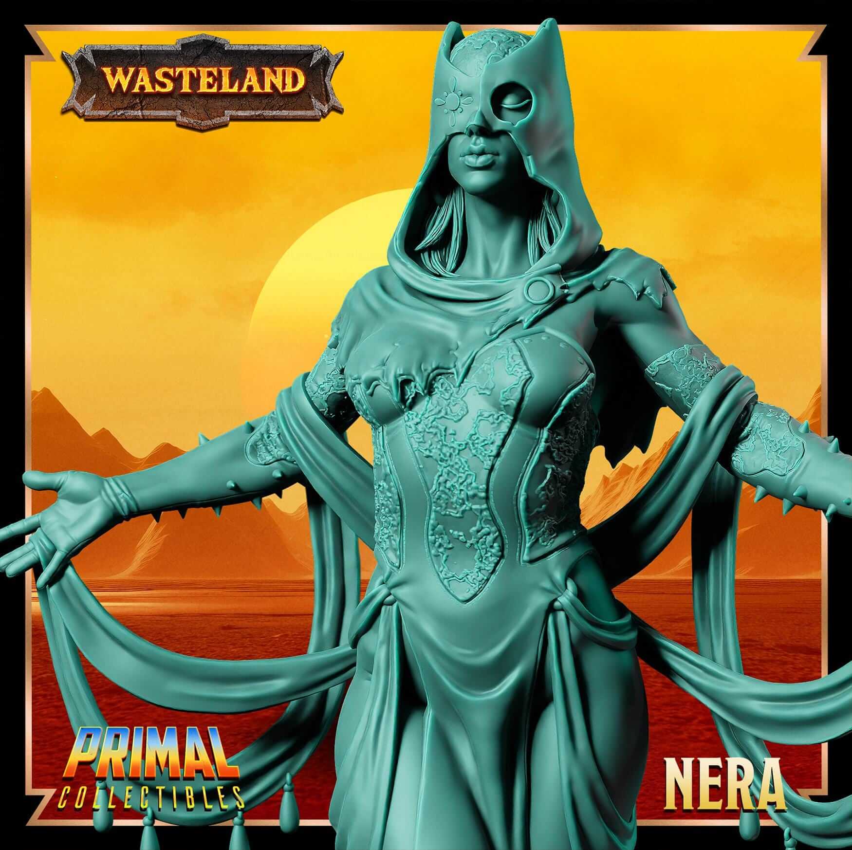 Nera Psionics - Wasteland 3D Printed Resin RPG/Tabletop/Boardgames Miniature Primal Collectibles