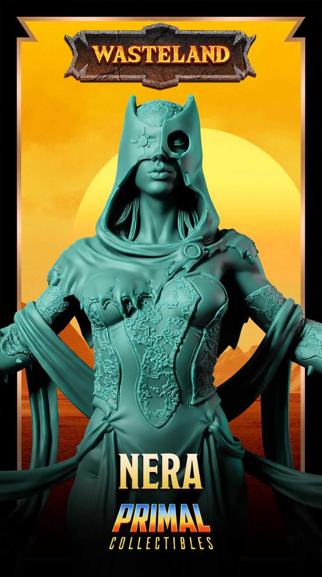 Nera Psionics - Wasteland 3D Printed Resin RPG/Tabletop/Boardgames Miniature Primal Collectibles