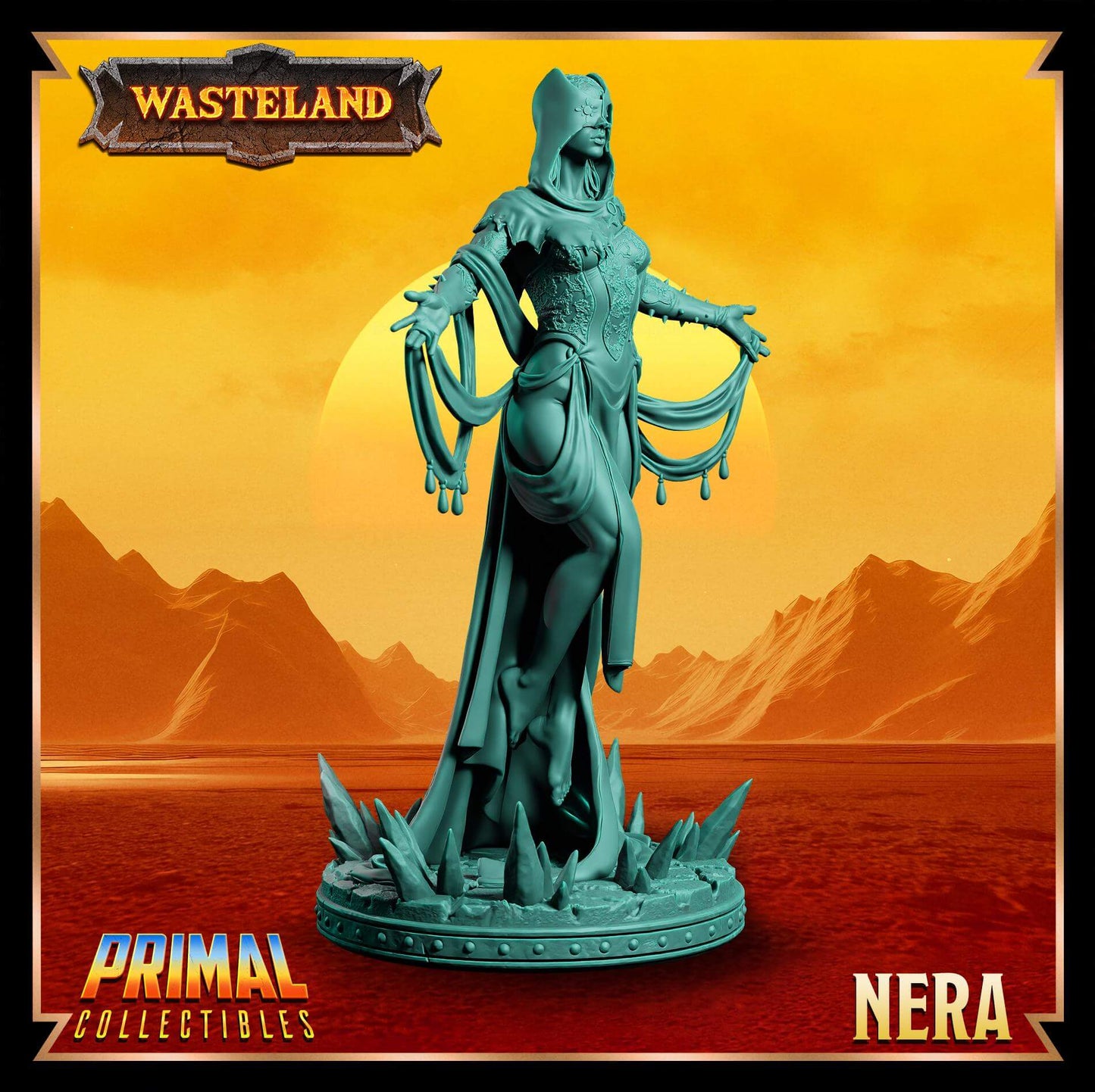 Nera Psionics - Wasteland 3D Printed Resin RPG/Tabletop/Boardgames Miniature Primal Collectibles