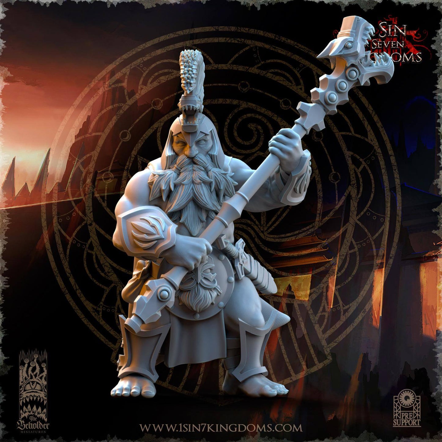 Unterdrakes of the Molten Core - Dwarf Kingdoms - One Sin for Seven Kingdoms - Beholder Miniatures