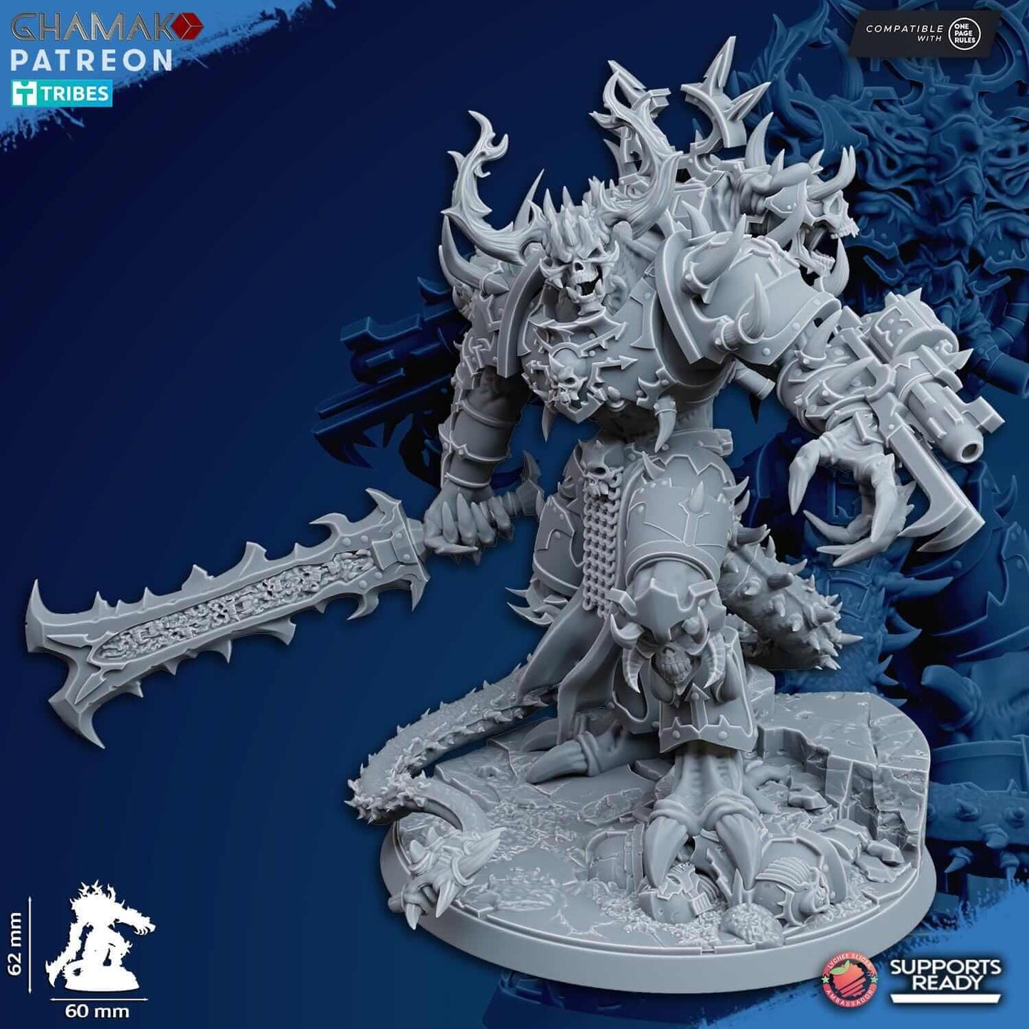 Demon of Corruption - Grimdark Void Marine -Ghamak Miniatures