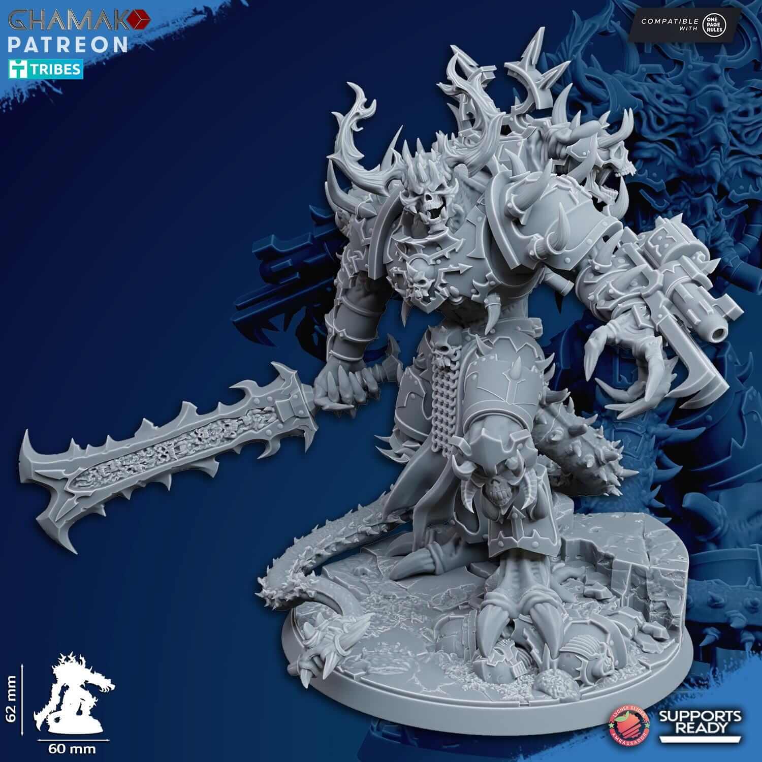 Demon of Corruption - Grimdark Void Marine -Ghamak Miniatures