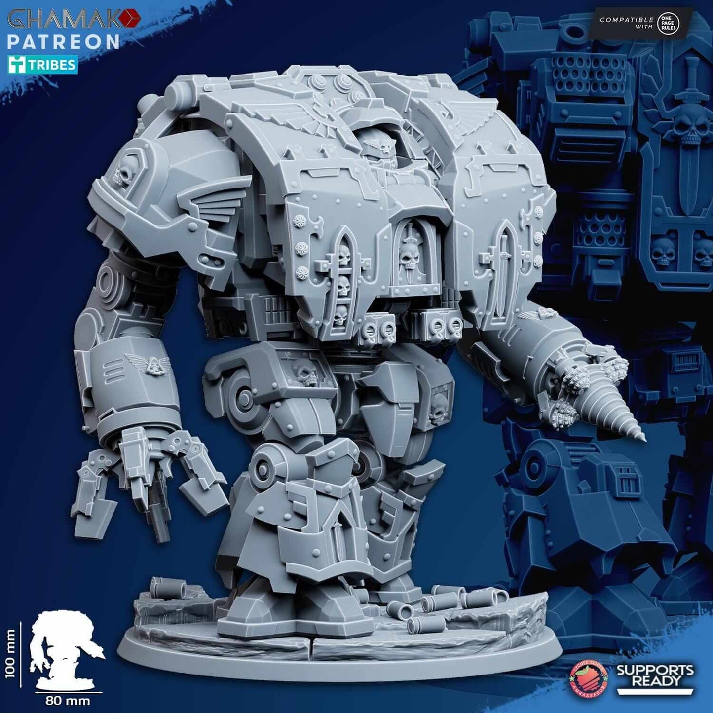 Venerable War-Hulk - Grimdark Void Marines Ghamak Miniatures