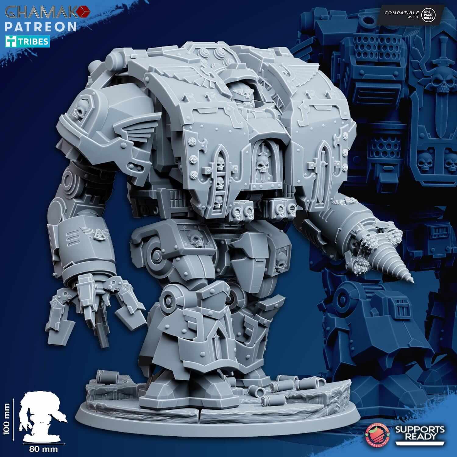 Venerable War-Hulk - Grimdark Void Marines Ghamak Miniatures