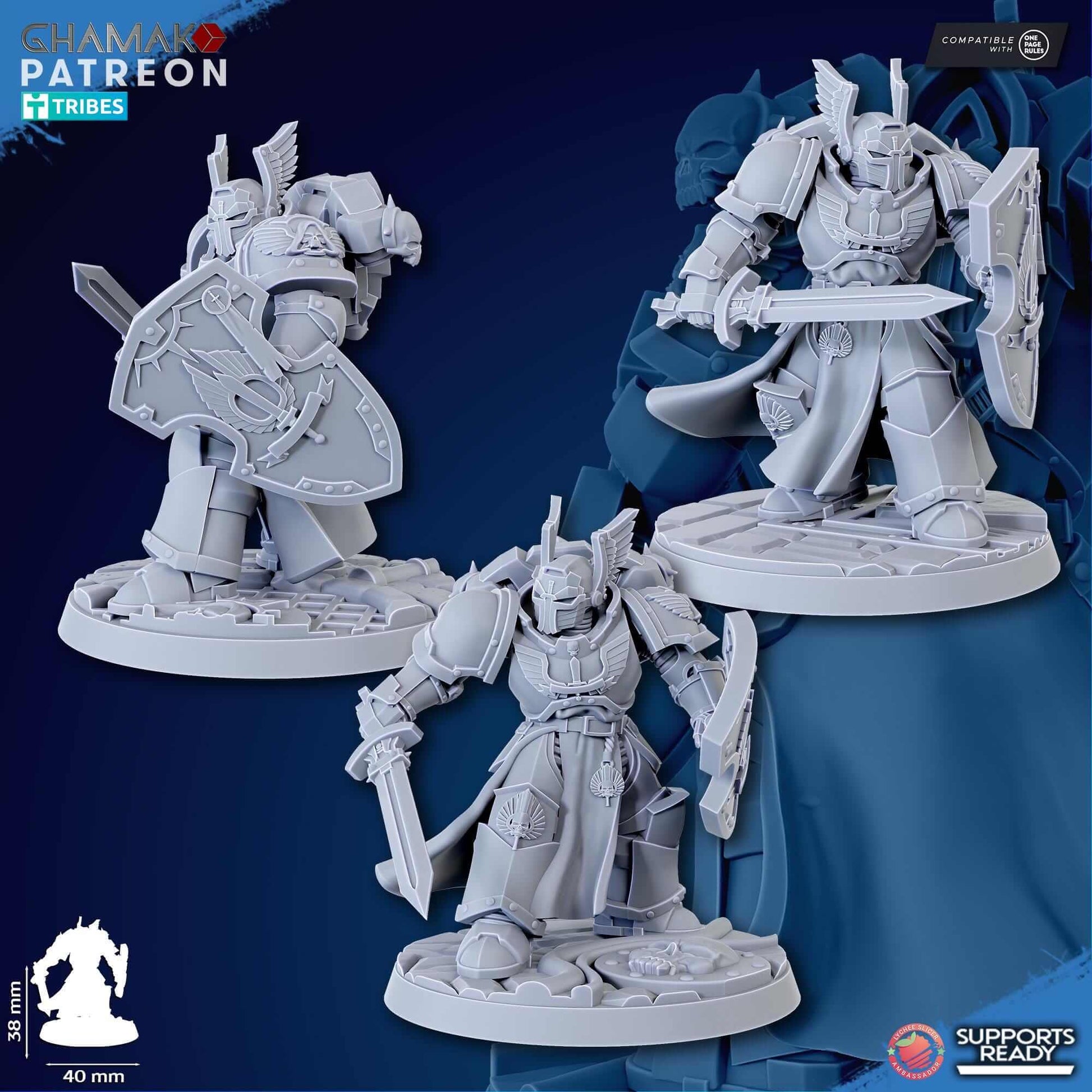 Vengeful Swords Sword Brothers - Ghamak Miniatures Grimdark Void Marines