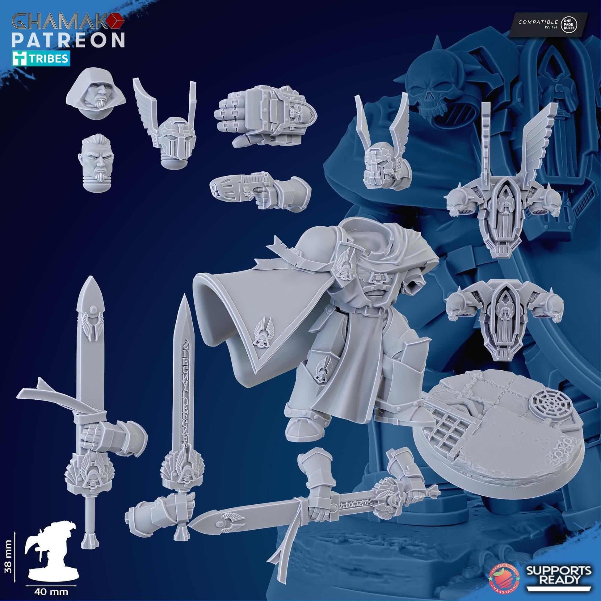 Vengeful Tribune - Ghamak Miniatures Grimdark Void Marines