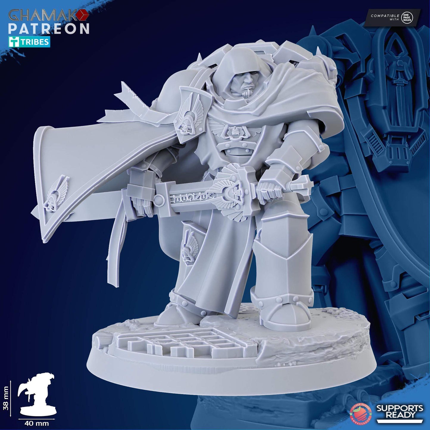 Vengeful Tribune - Ghamak Miniatures Grimdark Void Marines