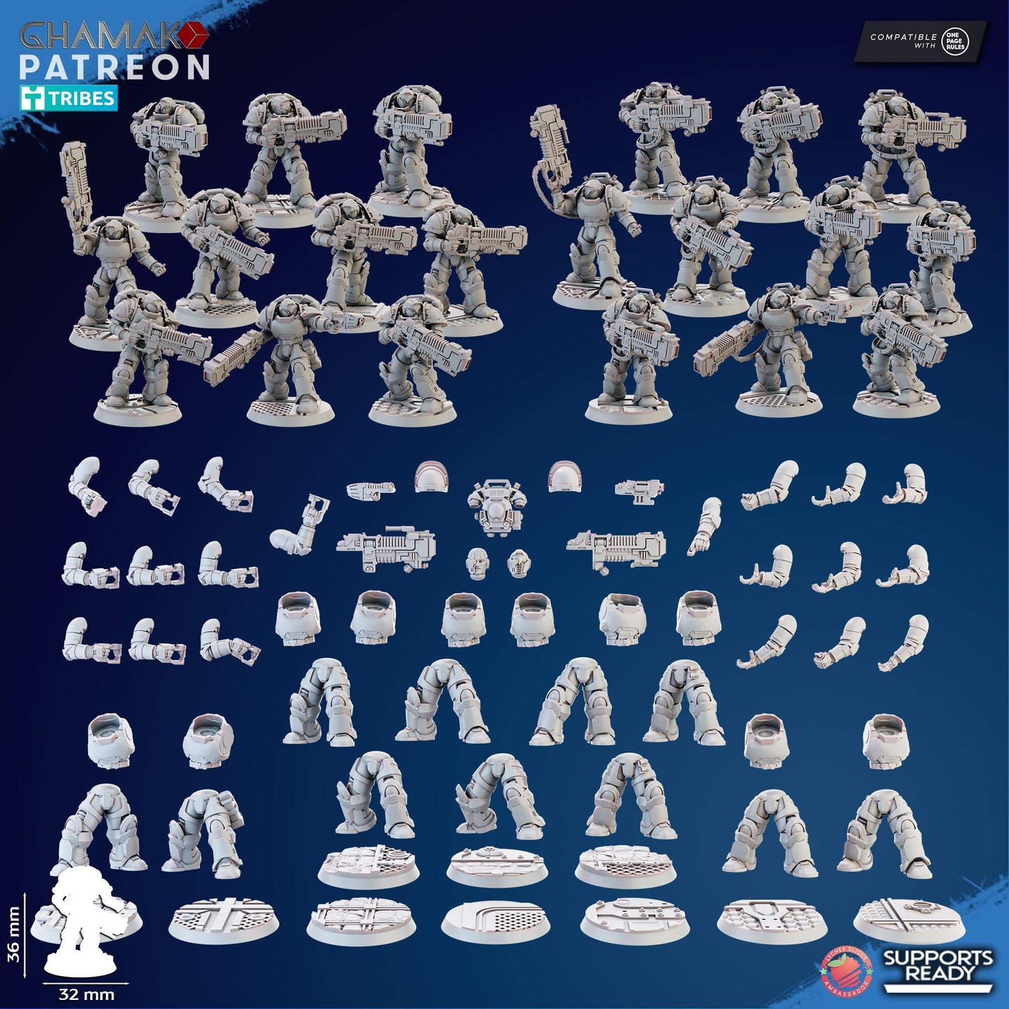 Plasma Devastator Squad - Ghamak Miniatures Grimdark