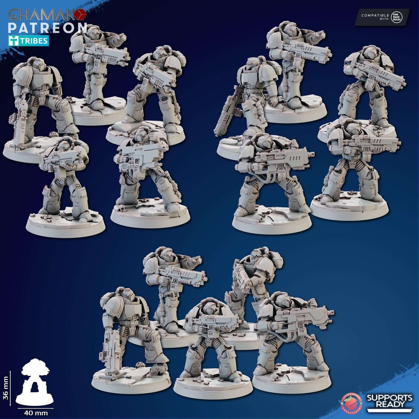 Imperators Heavy Militum Squad - Ghamak Miniatures Grimdark