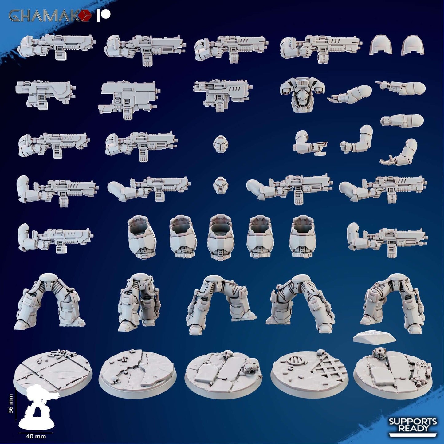 Imperators Heavy Militum Squad - Ghamak Miniatures Grimdark