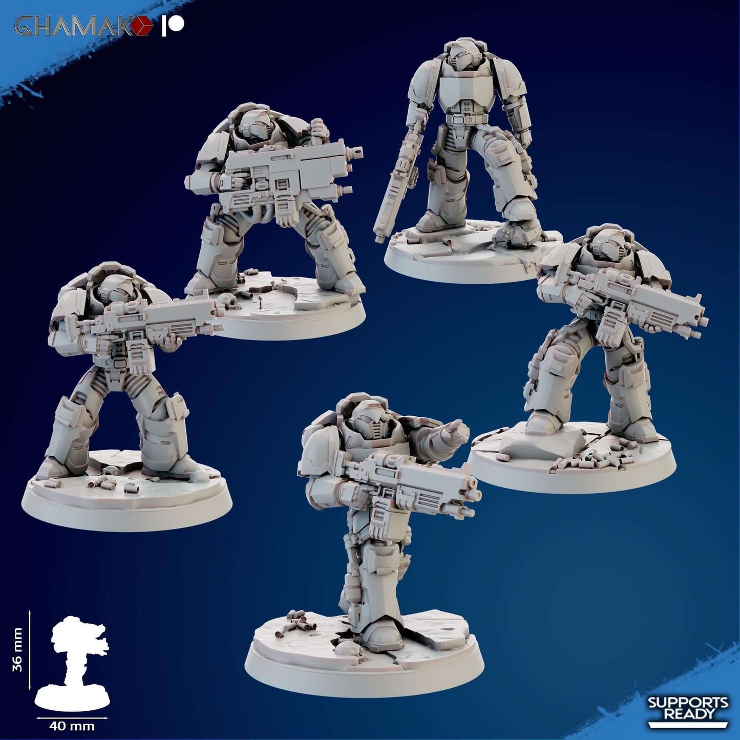Imperators Heavy Militum Squad - Ghamak Miniatures Grimdark
